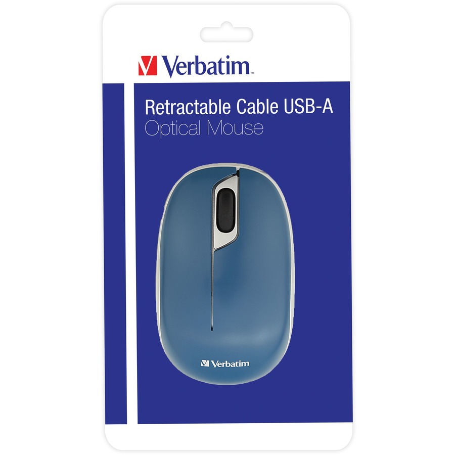 Verbatim Mouse - Optical - Cable - USB Type A - 1000 dpi - Symmetrical