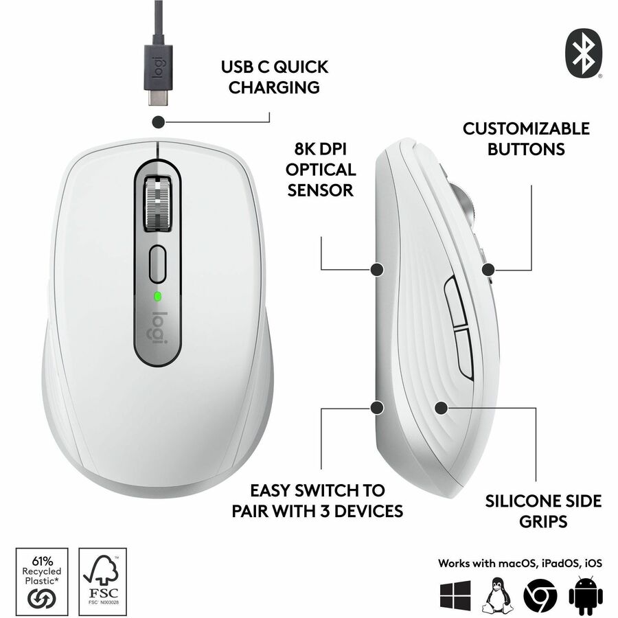 Logitech MX Anywhere 3S Compact Wireless Mouse