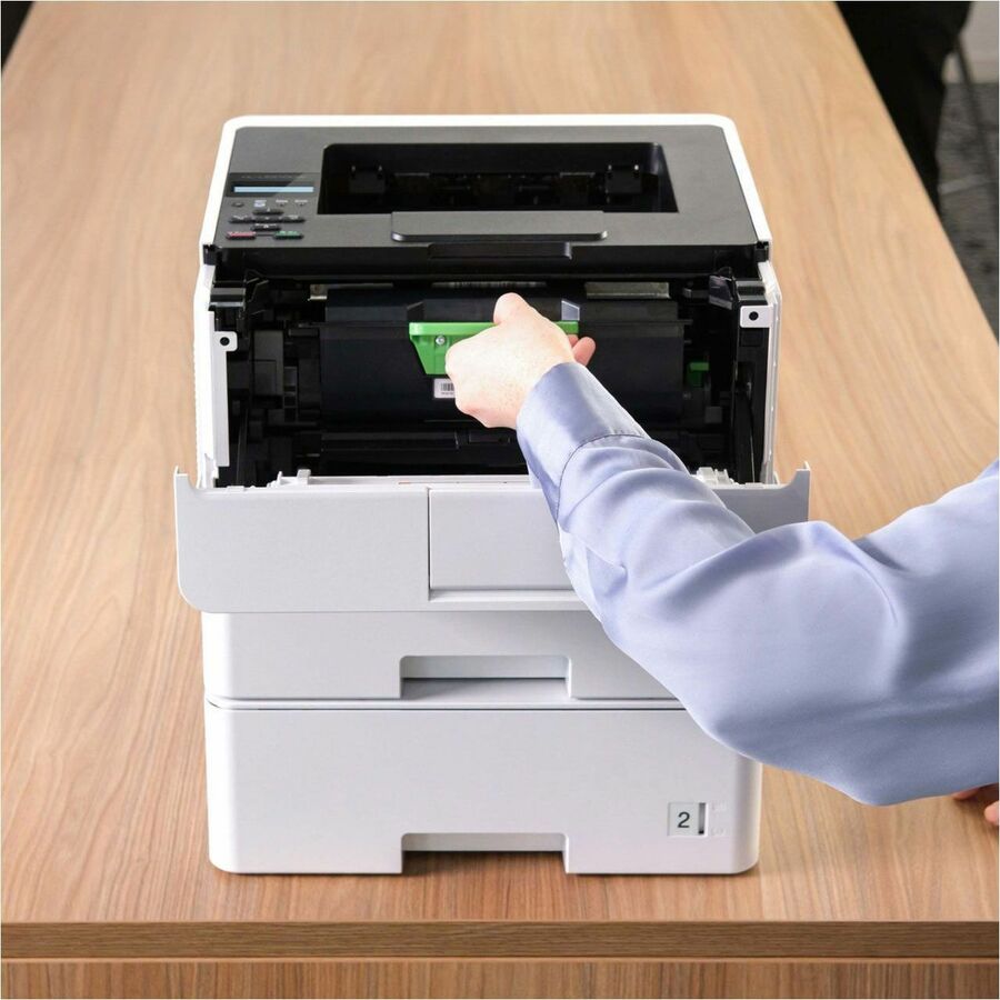 Brother HL-L6210DWT Business Monochrome Laser Printer with Dual Paper Trays, Wireless Networking, and Duplex Printing - Printer - 50 ppm Mono Print - 1200 x 1200 dpi class - Gigabit Ethernet - Hi-Speed USB 2.0