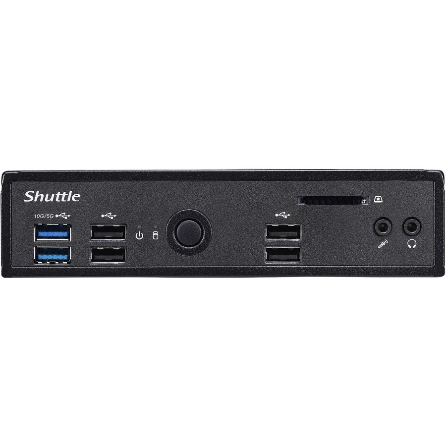 Shuttle XPC slim DS20U Barebone System - Slim PC - Socket BGA-1528 - 1 x Processor Support - Celeron 5205U 1.90 GHz Dual-core (2 Core)