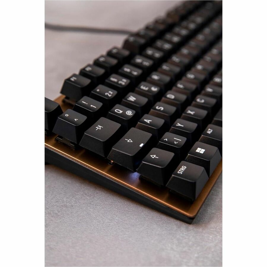CHERRY KC 200 MX-Wired Keyboard - MX2A SILENT RED - Black/Bronze Housing