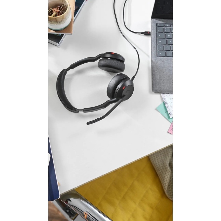 Casque d'&eacute;coute Evolve2 50 st&eacute;r&eacute;o filaire/sans fil - Jabra