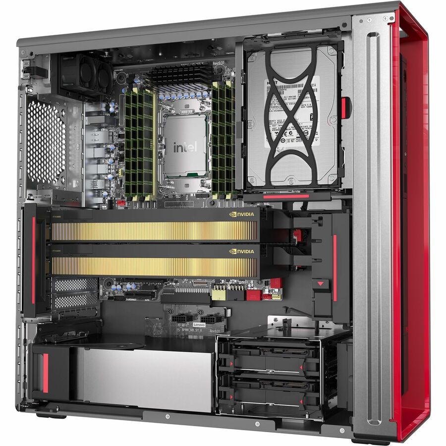 Lenovo ThinkStation P5 30GA007VUS Workstation - 1 Xeon w5-2445 - vPro Technology - 64 GB - 2 TB SSD