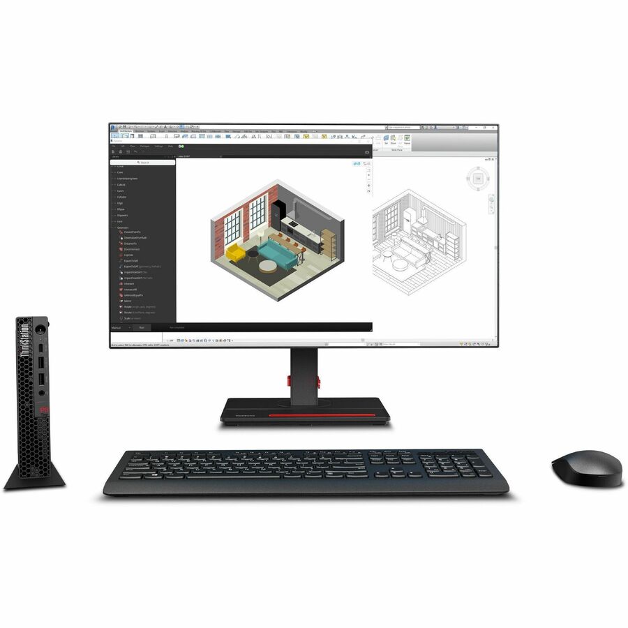 Lenovo ThinkStation P3 30H0004DUS Workstation - 1 Core i5 13th Gen i5-13500 - vPro Technology - 32 GB - 1 TB SSD - Tiny - Black