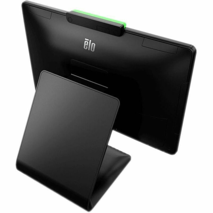 Elo 17-inch all-in-one POS terminal in black for retail and hospitality counters — alternate view 5
