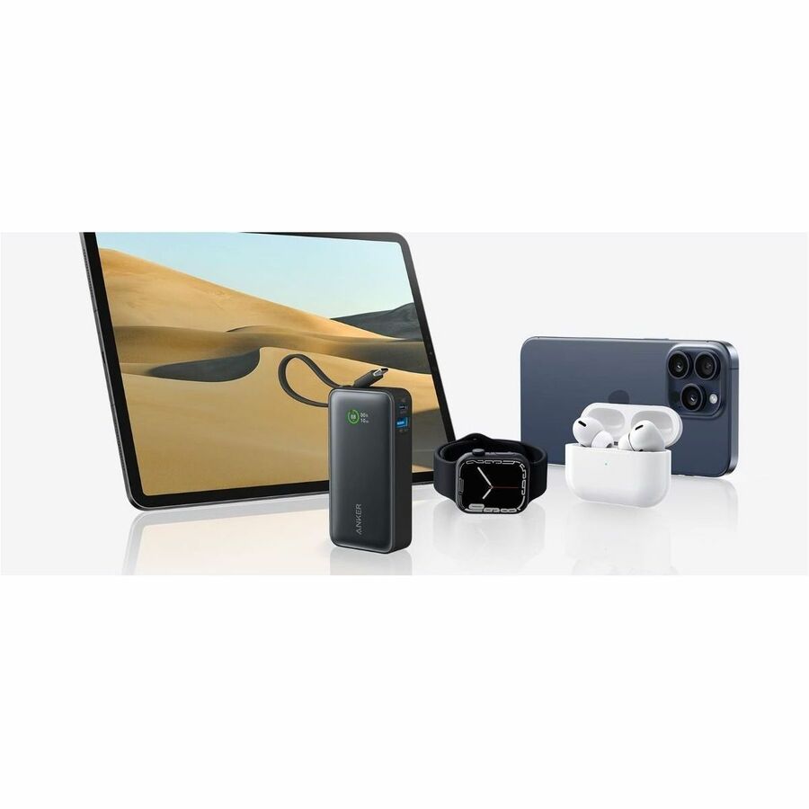 ANKER ANKER NANO POWER BANK 10K MAH 30W BUILT-IN USB-C CABLE BLACK — alternate view 5