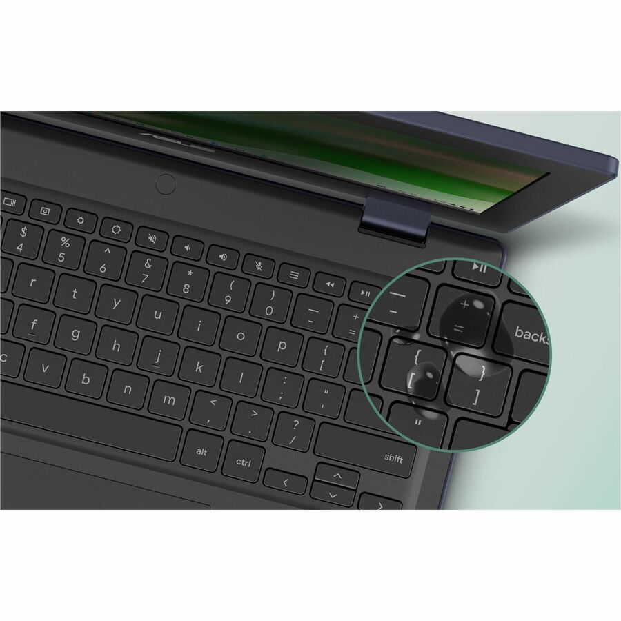 ASUS Chromebook in grey with 11.6-inch HD touch display — alternate view 5