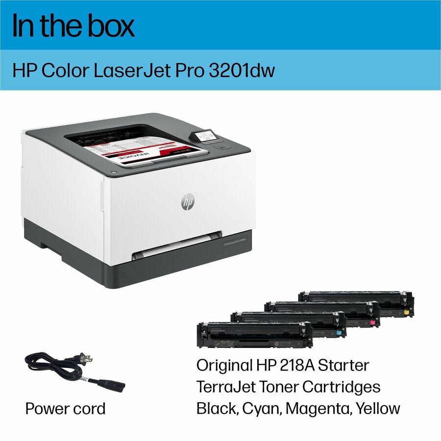 HP LaserJet Pro 3201dw Wireless Laser Printer - Color