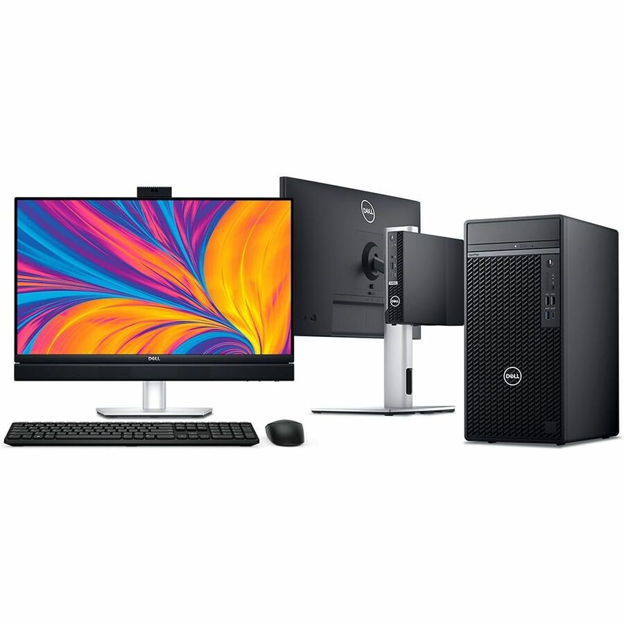 Dell OptiPlex 7000 7020 Desktop Computer - Intel Core i5 14th Gen i5-14500T - vPro Technology - 16 GB - 256 GB SSD - Micro PC - Black