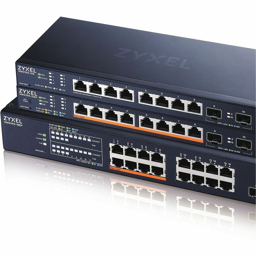 Zyxel XMG1915-10E 8-port 2.5GbE smart managed switch with 2 SFP+ uplinks — alternate view 5