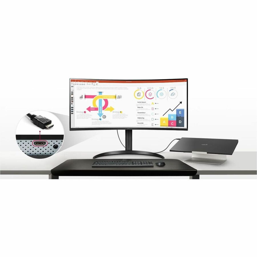 LG UltraWide 34CR65 34CR651N-6P All-in-One Thin Client - 1 Pentium Silver N6005 Quad-core (4 Core) 2 GHz