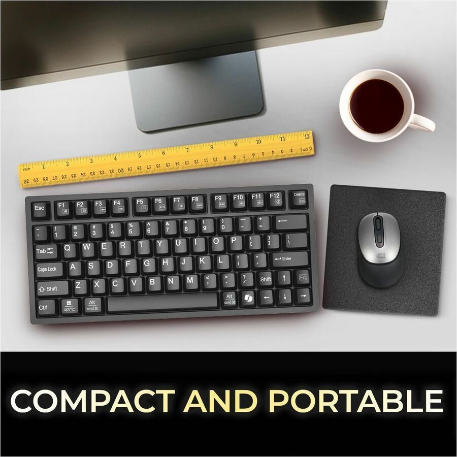 Adesso Multi-OS Mechanical Compact Keyboard With CoPilot AI Hotkey