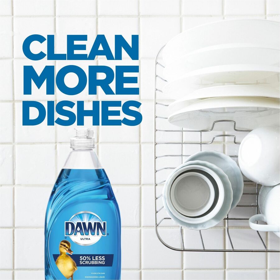 Dawn Ultra Dish Liquid Soap - For Kitchen, Sink, Tool, Dish, Laundry - Liquid - 7.5 fl oz (0.2 quart) - Original Scent - 1 Bottle - Spill Resistant, Kosher, Phosphate-free - Blue