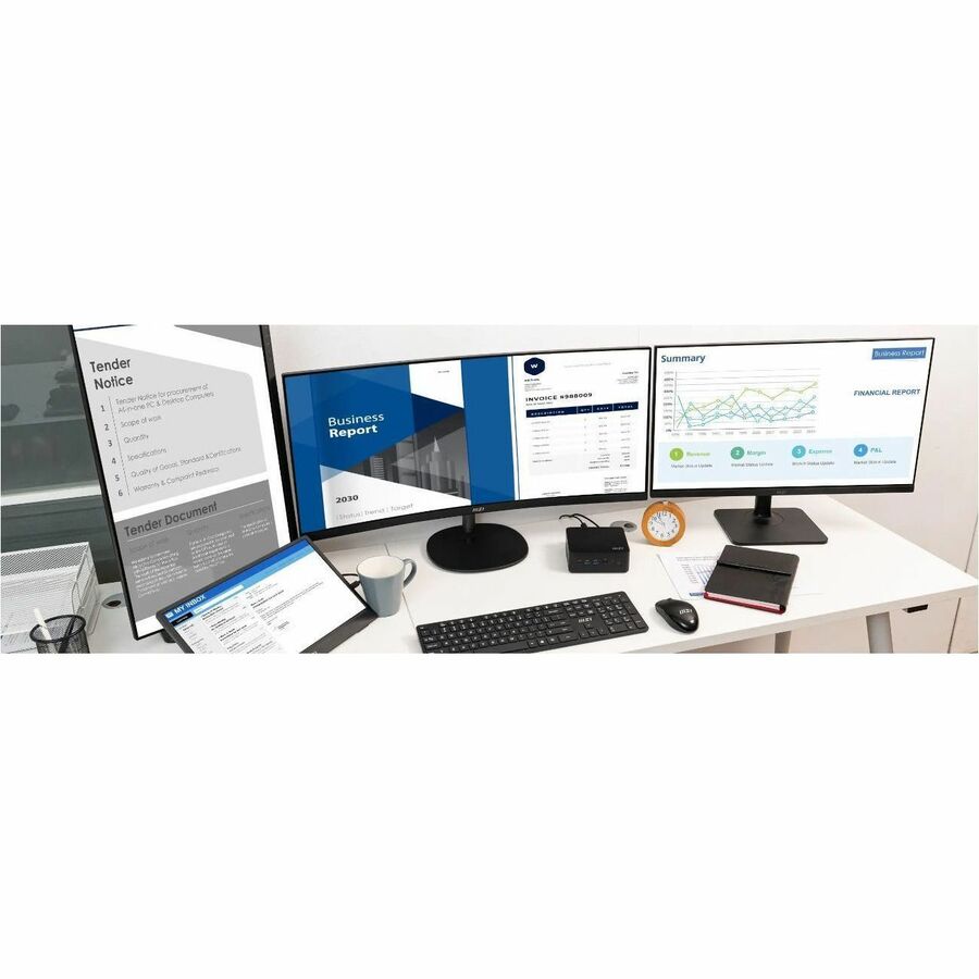 MSI Cubi NUC 010BUS Mini PC Barebone, Intel Core 5-120U, Non-OS, 3Y Advanced Replacement