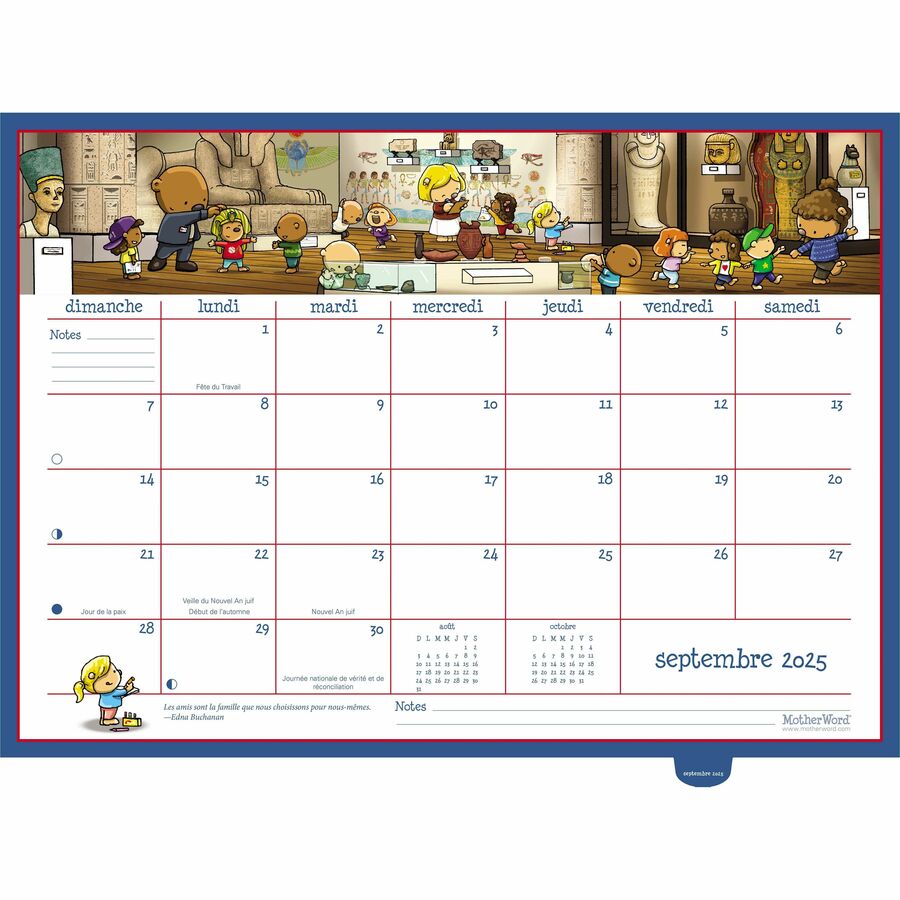 Calendrier familial de frigo MotherWord&reg; (2024-2025) - Mead