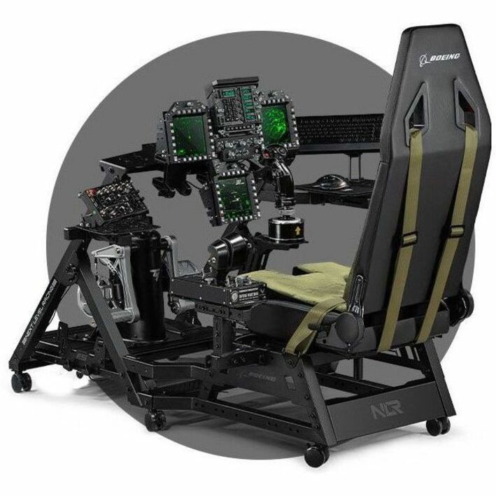 Next Level Racing Flight Seat Pro Boeing Military Edition - High Density Foam (HDF), PU Leather