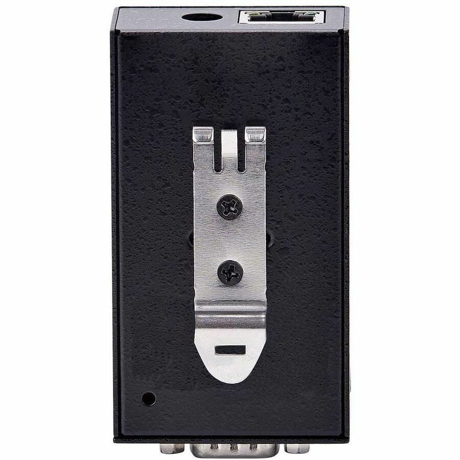 StarTech 1-Port Serial to Ethernet Adapter, 802.3af PoE Powered Serial Device Server, Wall/DIN Rail Mount, LAN To DB9 Converter, TAA