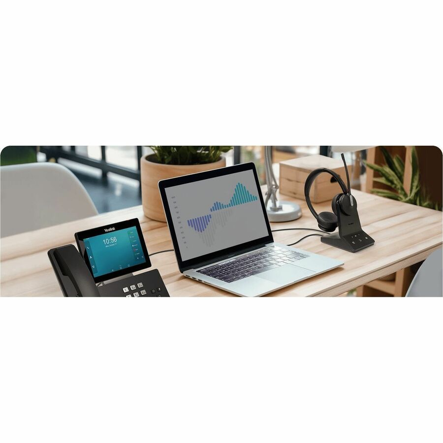 Yealink WH64 Hybrid Dual UC wireless dual-ear headset with boom microphone — alternate view 5