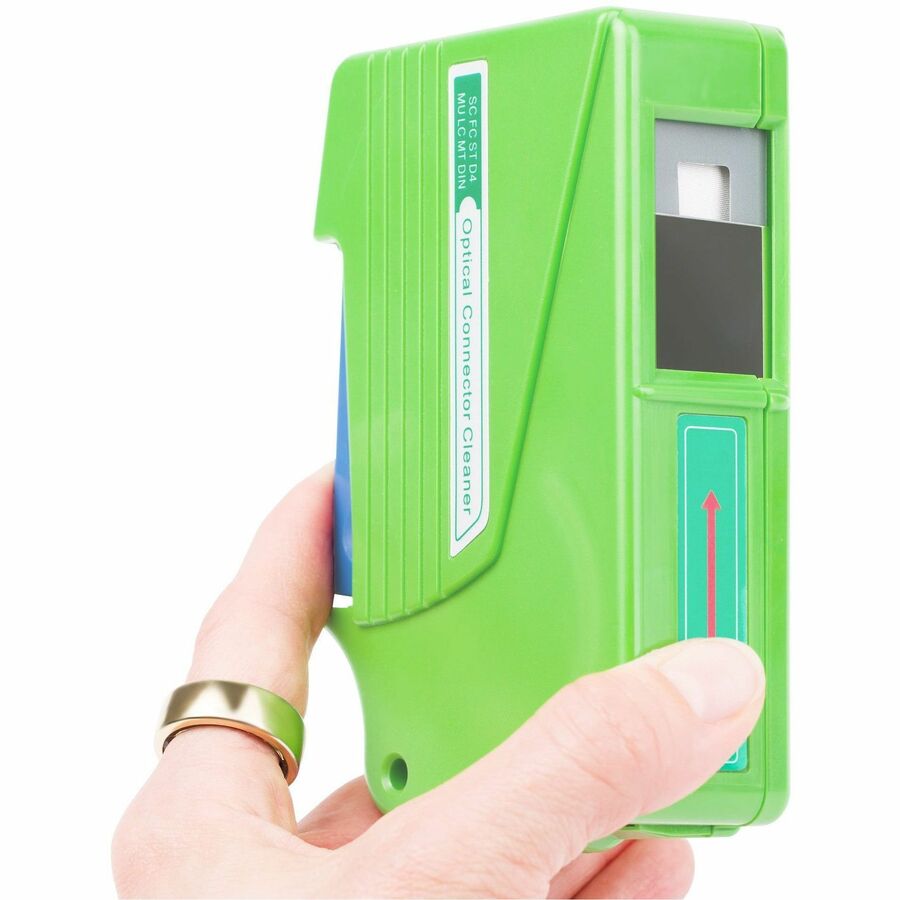 StarTech Fiber Optic Cleaner, Fiber Connector Cleaning Cassette, LC Fiber Cleaner, for LC/SC/ST/FC Optical Fiber Cables