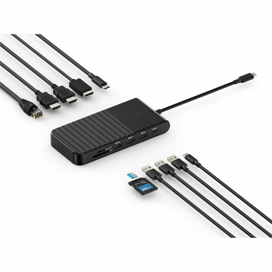 On the go or in the office, the UH1510P EQ USB-C 5Gbps Triple Video Driverless Mobile Dock supports up to three external displa