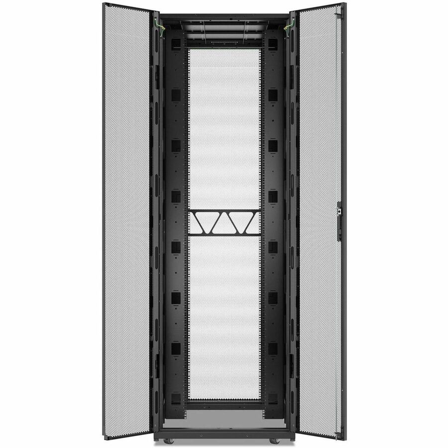 APC NetShelter SX Server Rack Gen 2, 52U, 2436H x 800W x 1200D mm, w/ Sides, Black [TAA]