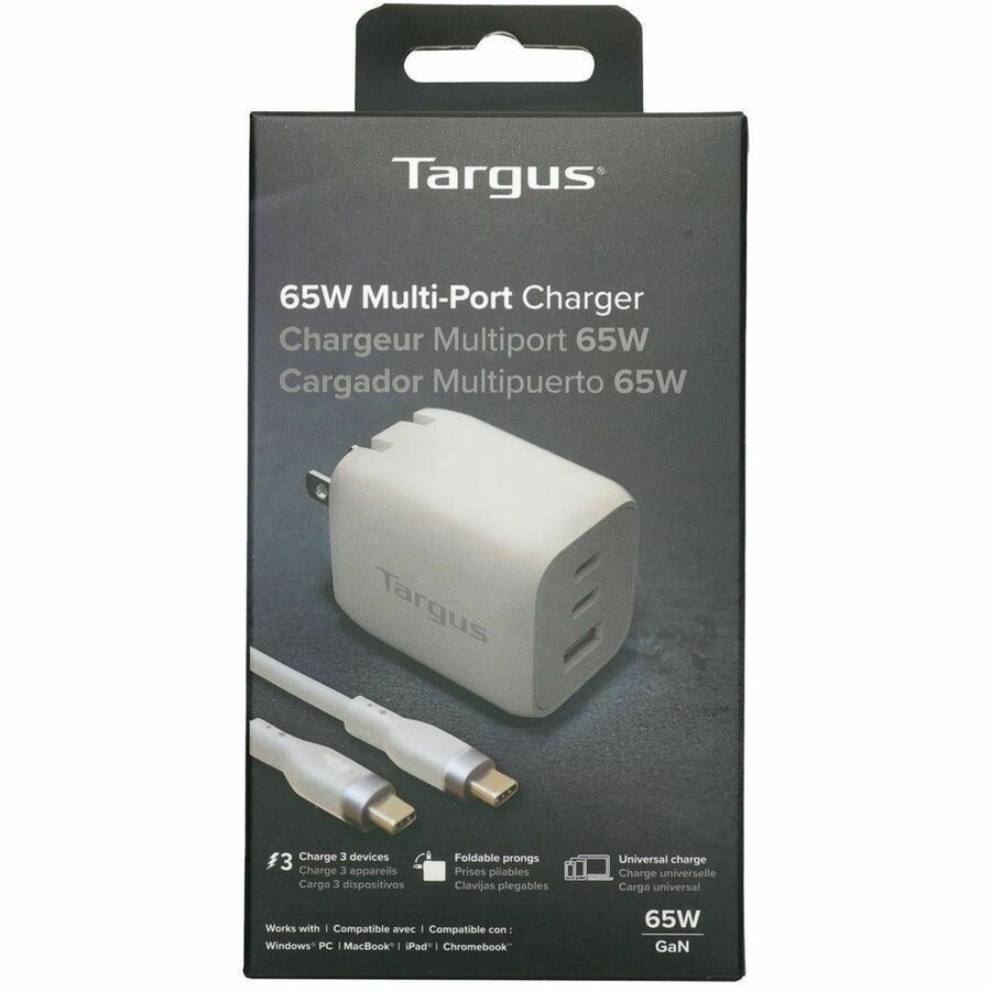 Targus&reg; 65W Multi-Port GaN Wall Charger