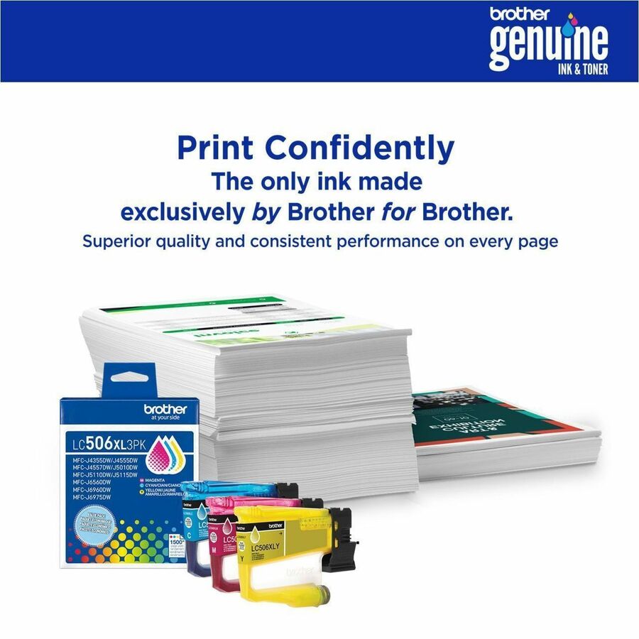 Brother LC506XXL2PKS Original Super High Yield Inkjet Ink Cartridge - Black - 2 Each - 5000 Pages Each