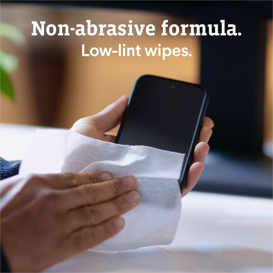Clorox Screen + Sanitizing Wipes - For Screen, Tablet, Notebook, Mobile Phone, Keyboard, TV, Computer, Monitor, Electronic Equipment - Non-abrasive, Bleach-free, Anti-bacterial, Dust Resistant, Grime Resistant, Fingerprint Resistant, Quick Drying, Non-dri