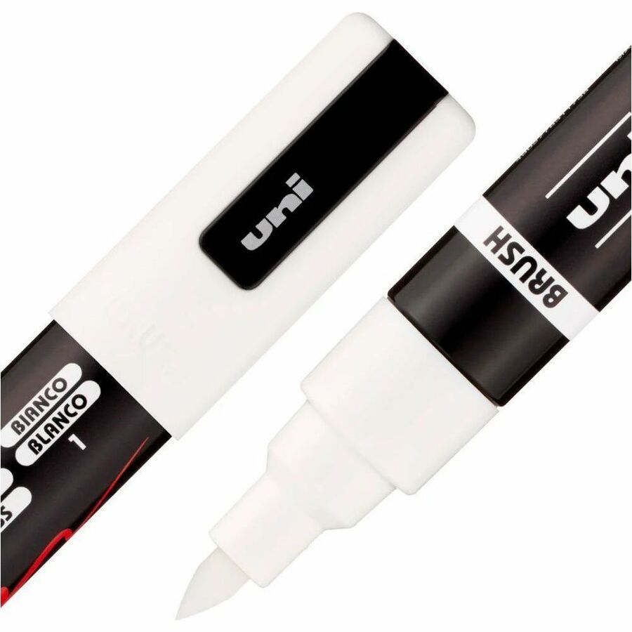 uni&reg; POSCA PC-5BR, Water-Based Brush Tip Paint Markers (8 Pack)