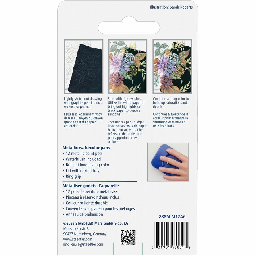 Staedtler - Ensemble aquarelle m&eacute;tallique