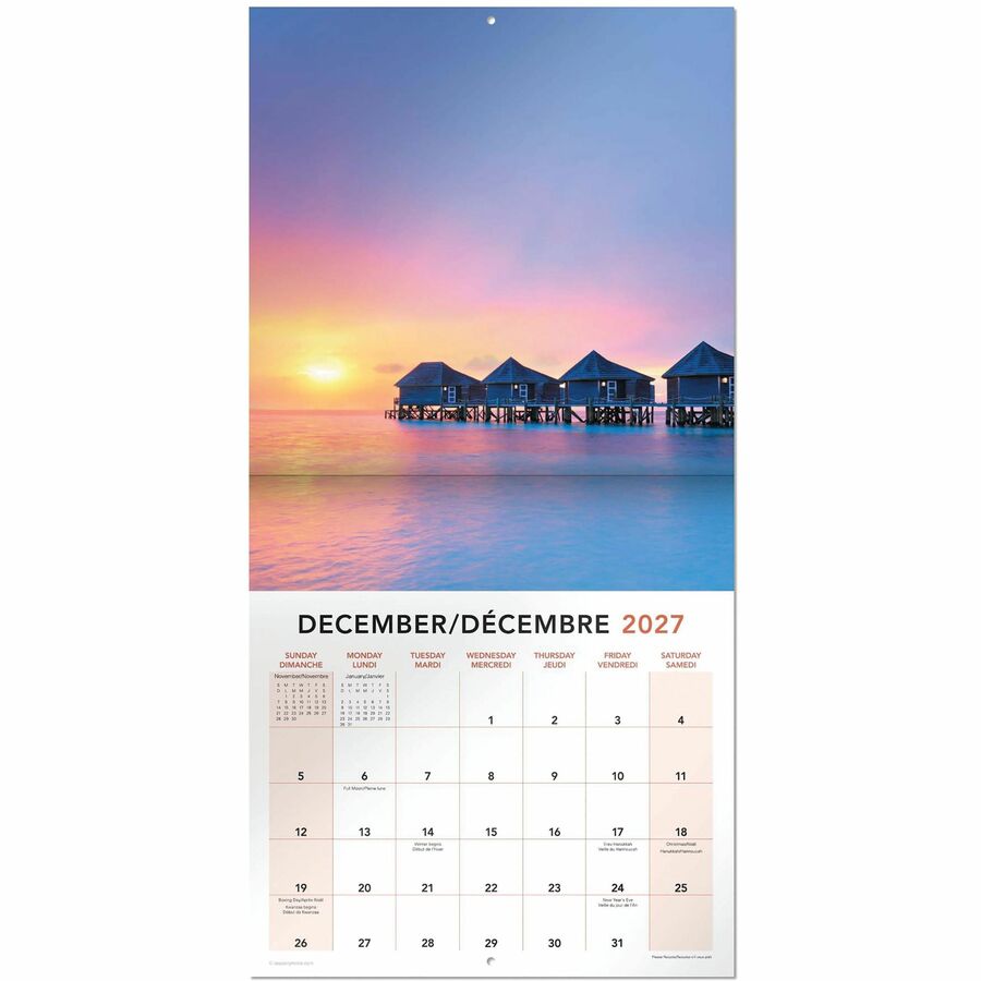 Calendrier mural Mead&reg; 2027 de 16 mois, Paradis