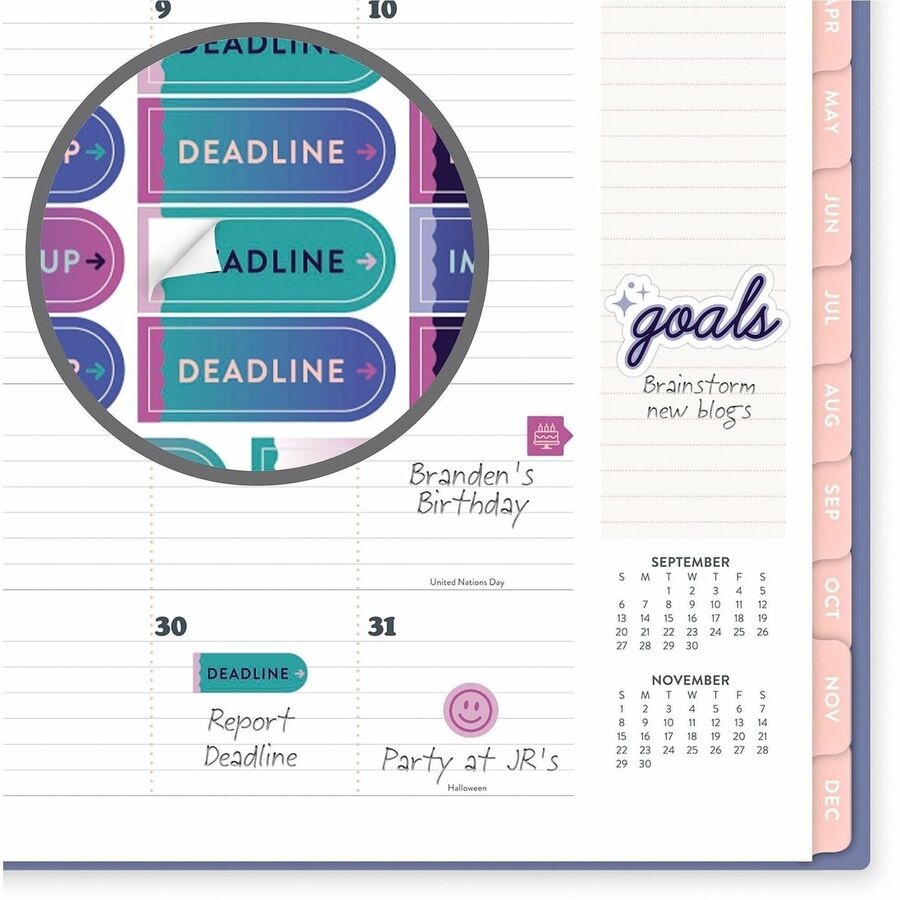 Picture of Mead CatCoq Berry Branches Weekly/Monthly Planner