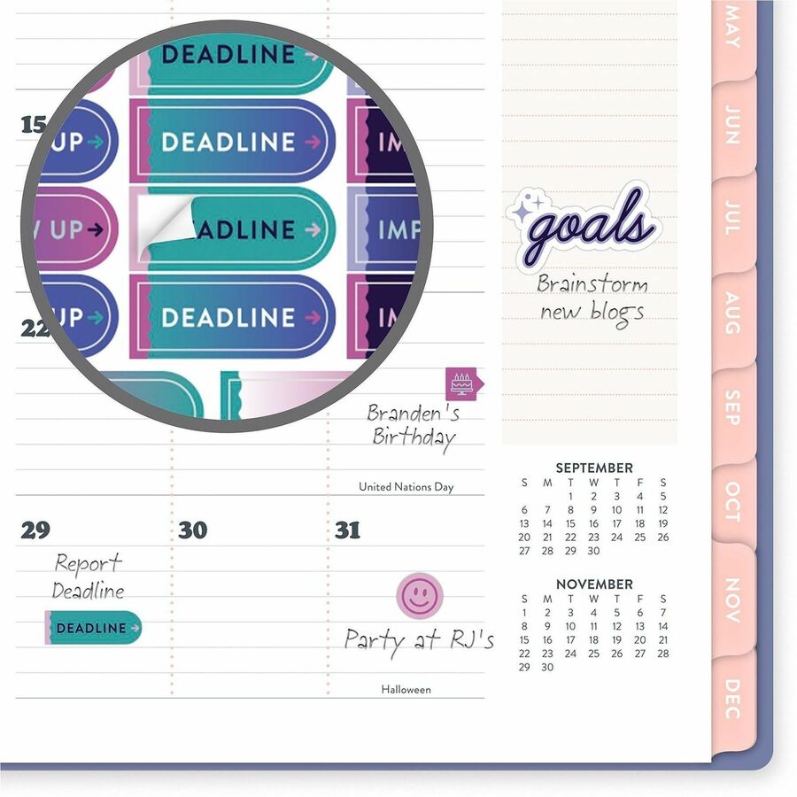 Picture of Mead CatCoq Berry Branches Weekly/Monthly Planner