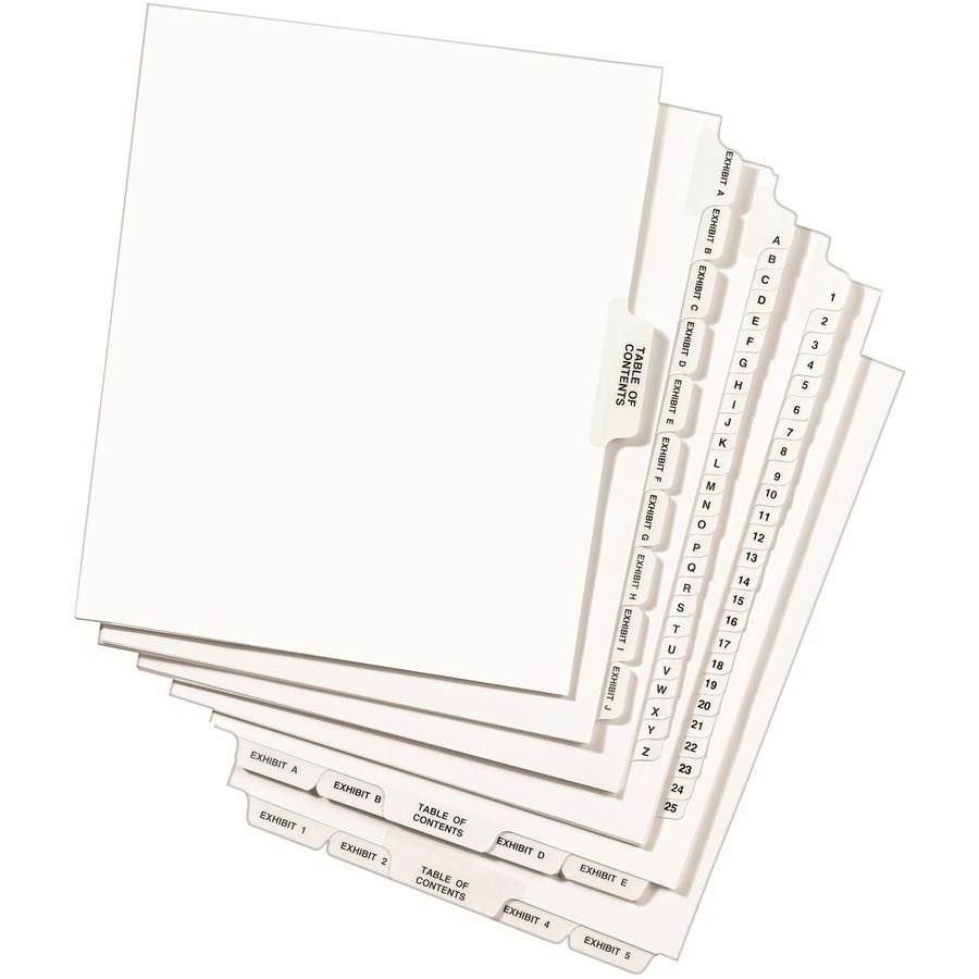 Picture of Avery&reg; Side Tab Individual Legal Dividers