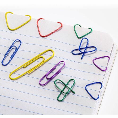 Officemate Plastic Coated Paper Clips, Assorted Colors, 300 Small Clips ...