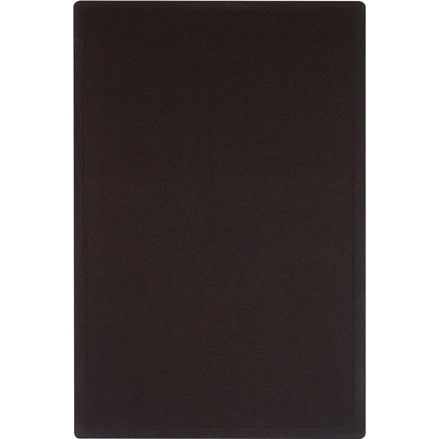 Quartet Oval Office Bulletin Board - 24" Height x 36" Width - Black Fabric Surface - Frameless, Flexible - Black Frame - 1 Each