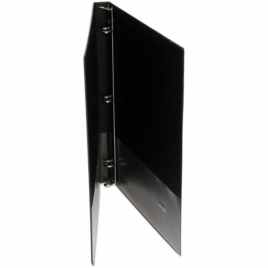 Universal Economy Non-View Round Ring Binder, 3 Rings, 1" Capacity, 11 x 8.5, Black - 1" Binder Capacity - 175 Sheet Capacity - 3 Ring(s) - Fastener(s): Ring - Pocket(s): 2, Inside Front & Back - Polypropylene - Black - Non-stick - 1 Each