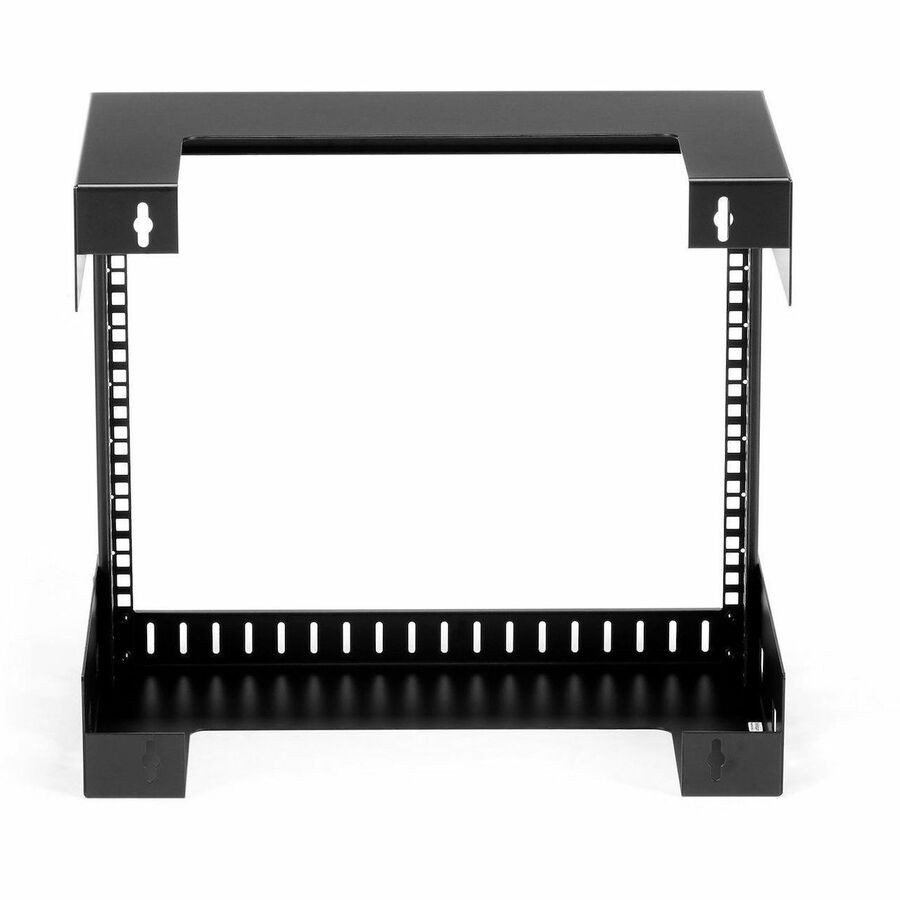 2-Post 24U Heavy-Duty Wall Mount Network Rack, 19 Open Frame Server Rack  with Adjustable Depth, Wall Mount Data Rack for IT / AV / Patch Panel /