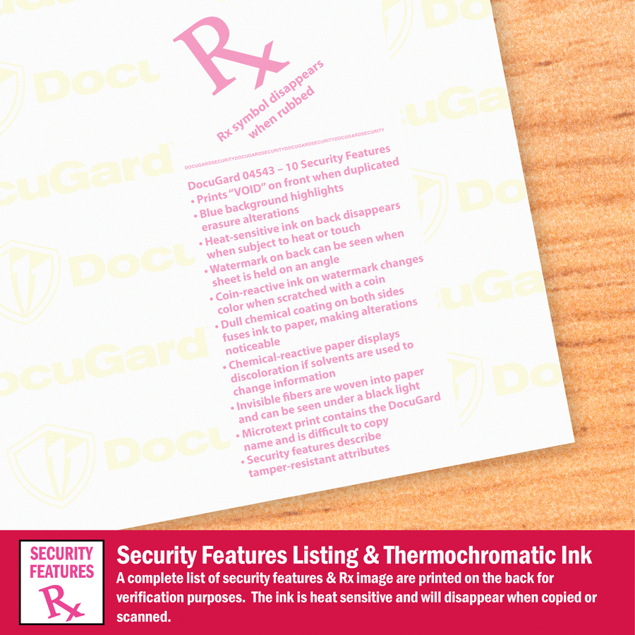 thumbnail image 2 of Security-Guard-Plus Prescription Paper - 11x17 Blue 24lb Bond With 14 Security Features 2 of 12