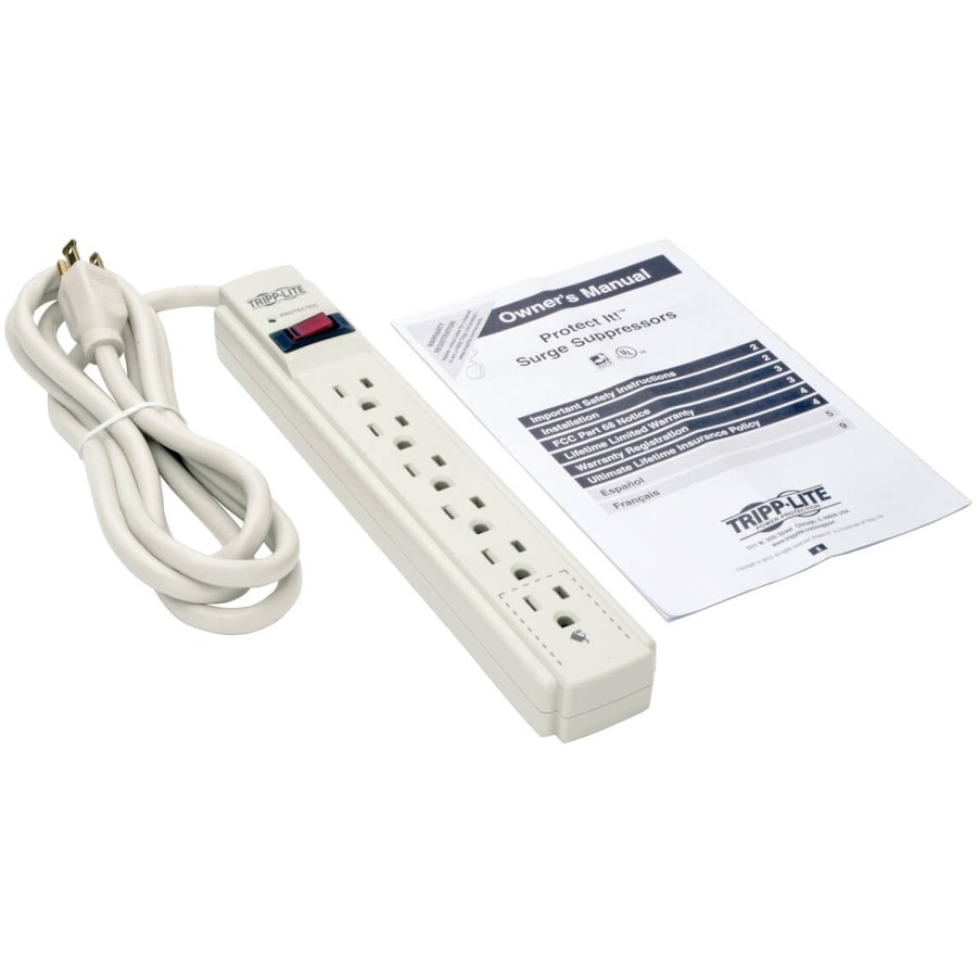 Tripp Lite Surge Protector Power Strip 120V 6 Outlet 6' Cord 790
