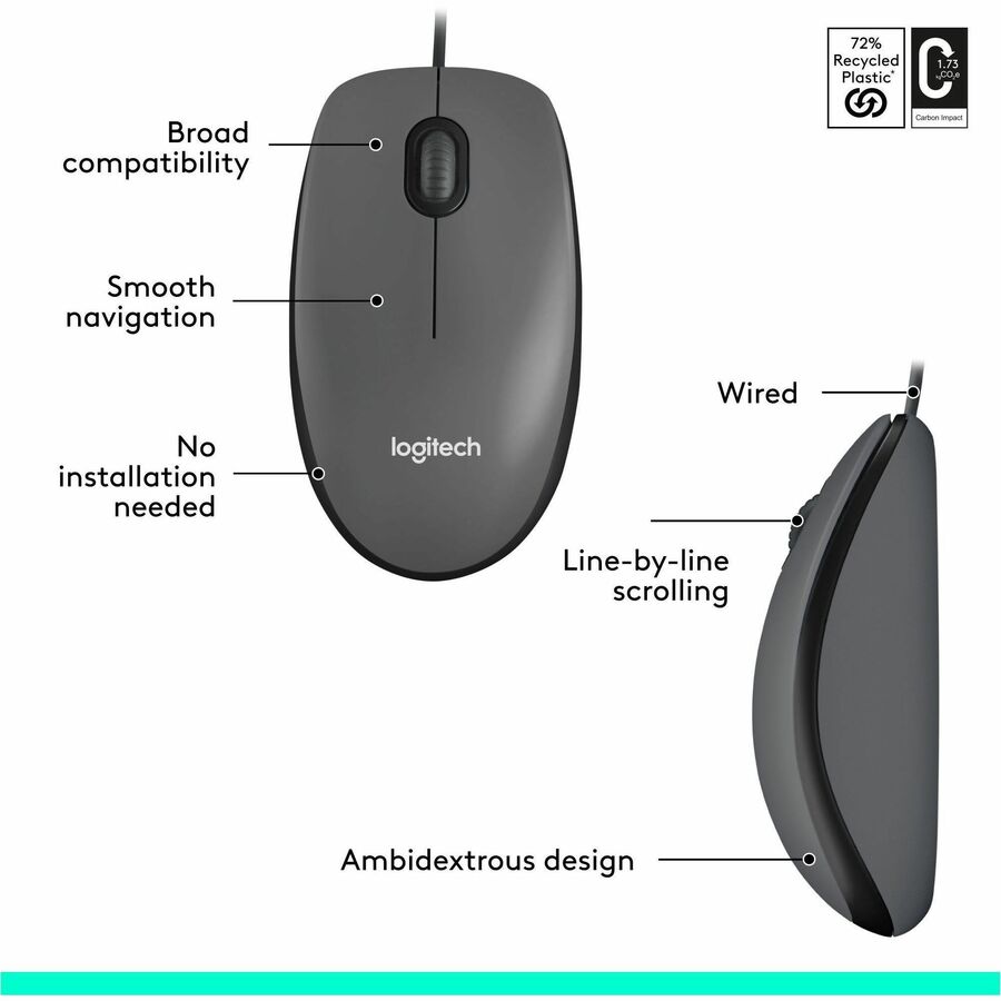 Logitech - Souris M100