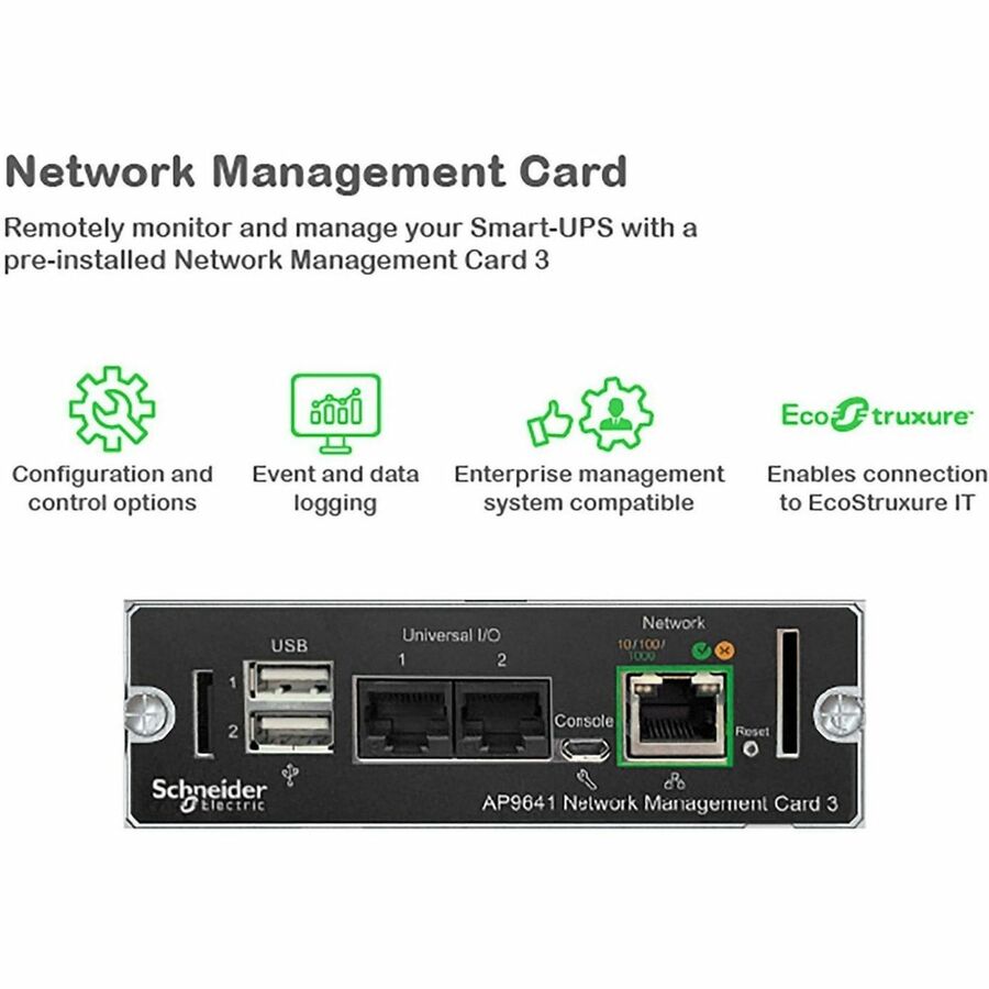 APC Smart-UPS X, Line Interactive, 3kVA, Rack/tower convertible 2U, 208V-230V, 8x C13+1x C19 IEC, Network card, Extended runtime