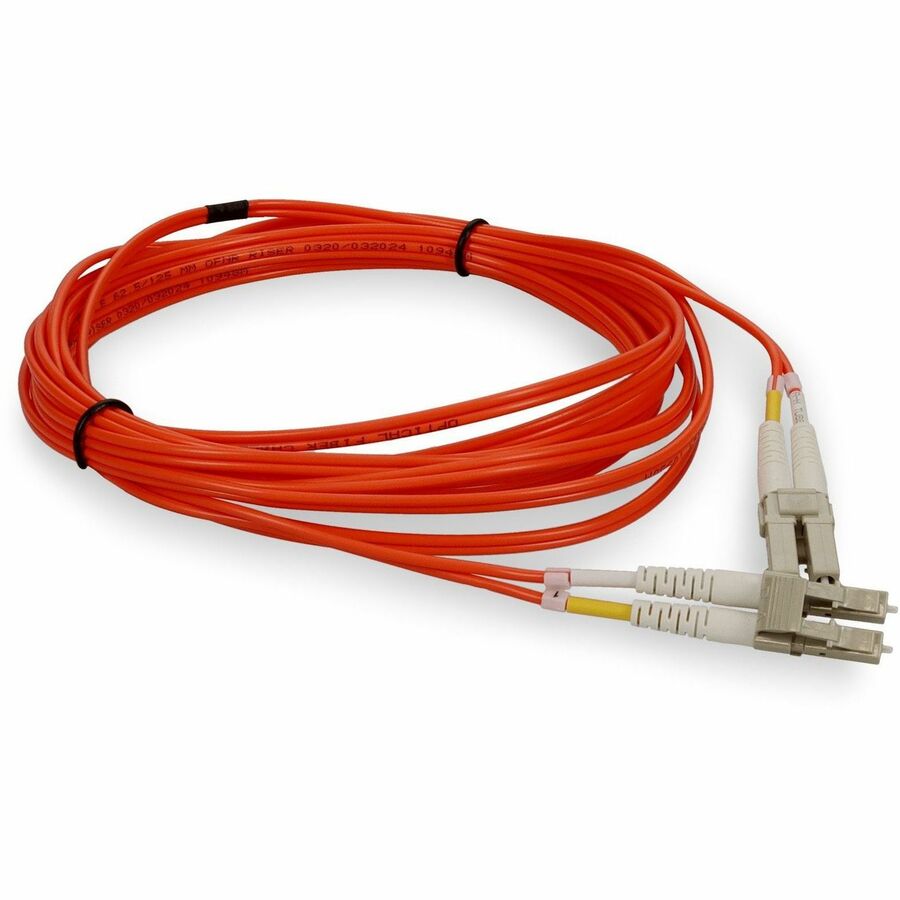 AddOn 10m LC to LC Orange OM1 Duplex OFNR (Riser-Rated) MMF Fiber Patch Cable