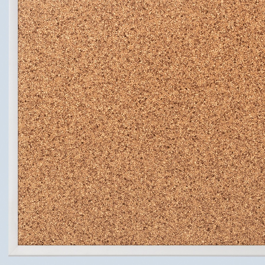 Quartet Cork Board Aluminum Frame - Natural Cork Surface - Anodized Aluminum Frame - 1 Each = QRT3413802301