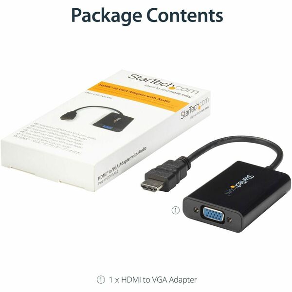 STARTECH HDMI® to VGA Video Adapter Converter with Audio