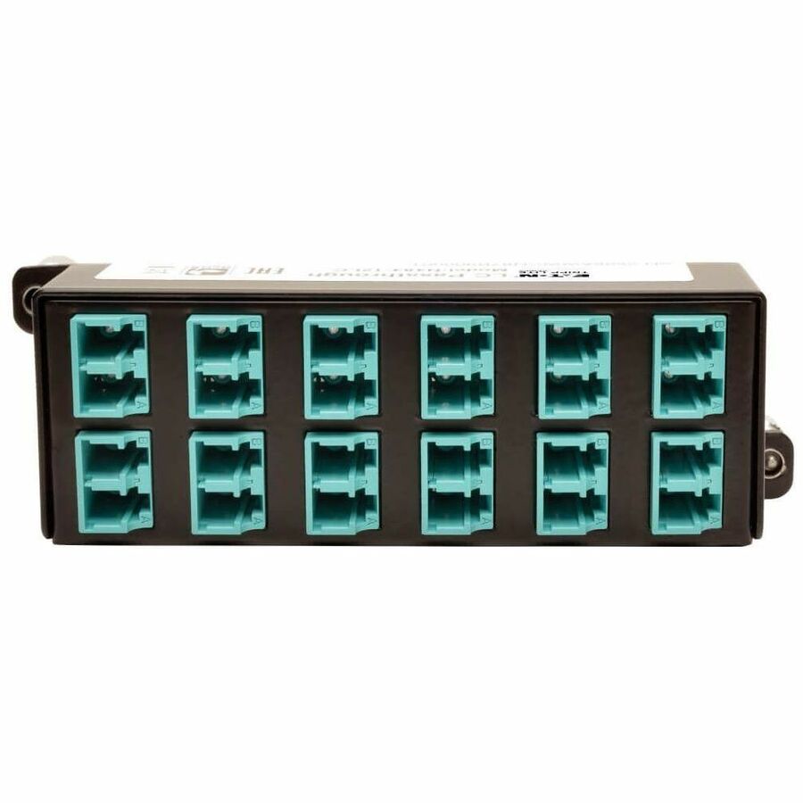 Tripp Lite by Eaton 10GbE High Density Pass-Through Cassette 12 LC Duplex Connection
