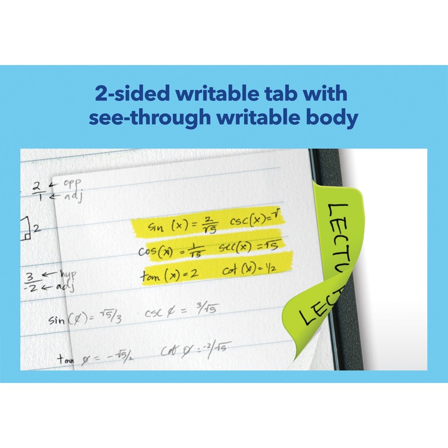 Avery® 2" Multi-use Ultra Tabs - 48 Tab(s) - 1.50" Tab Height x 2" Tab Width - Red Film, Clear Paper, Blue, Green Tab(s) - 48 / Pack - Top Tab Accessories - AVE74757