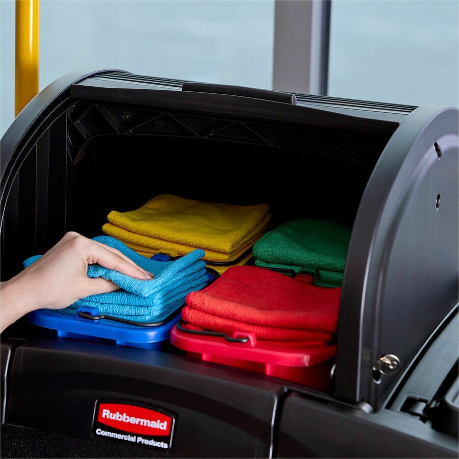 Rubbermaid Commercial - Chiffon en microfibre commercial l&eacute;ger 2x12 rouge