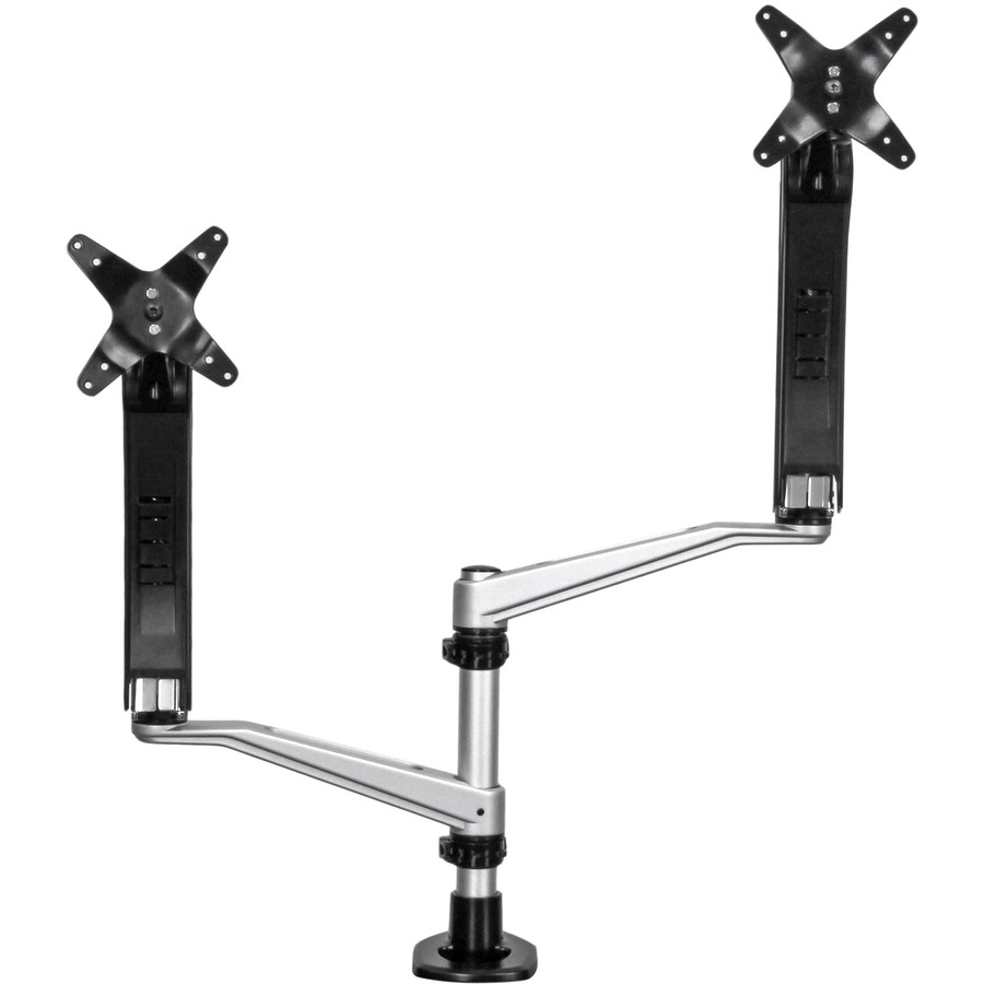 StarTech.com Vertical Dual Monitor Stand - Steel - For Monitors up to 27in