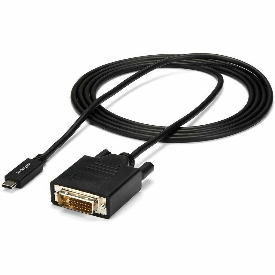 StarTech 6.6 ft / 2 m USB-C to DVI Cable - USB Type-C Video Adapter Cable - 1920 x 1200 - Black